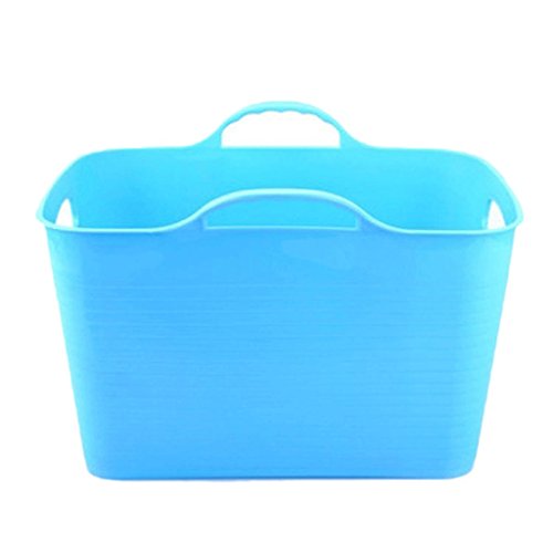 YC electronics Tina del Perro casero, Tina de Gato Plegable, baño de la Piscina, 46 * 31 * 27cm (Color : Blue)