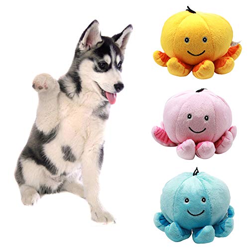 Yeshai3369 - Juguete para Masticar Pulpo de Peluche para Mascota, Perro, Cachorro o Gato