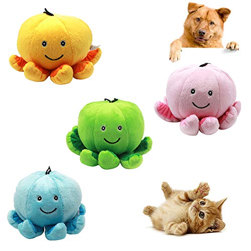 Yeshai3369 - Juguete para Masticar Pulpo de Peluche para Mascota, Perro, Cachorro o Gato