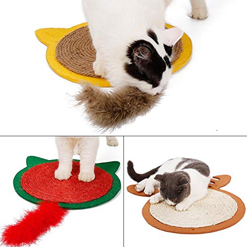 yingmu Tablero De Arañazos De Gato, Forma De Alce Sisal Alfombrilla De Araña De Gato Decoración Navideña Almohadilla De Cáñamo De Sisal Alfombra De Rascar Gatos Decent