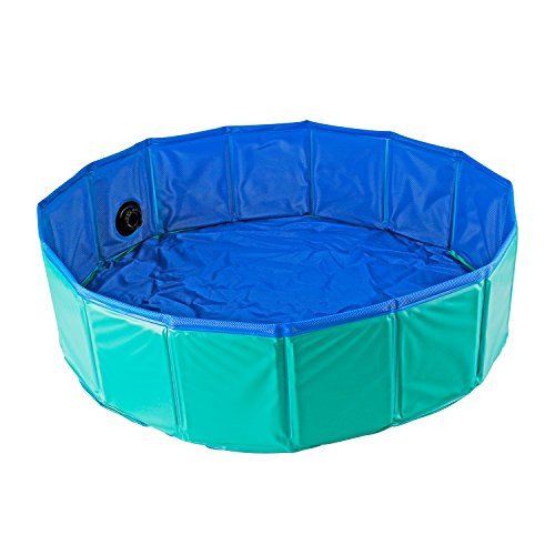 YITOO Bañera para Perros, PVC Antideslizante y Resistente al Desgaste Piscina para Mascotas Perros, Bañera Plegable de Mascotas para Mascotas, Natación Piscina para Perros 160 cm x 30 cm