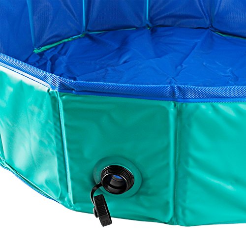 YITOO Bañera para Perros, PVC Antideslizante y Resistente al Desgaste Piscina para Mascotas Perros, Bañera Plegable de Mascotas para Mascotas, Natación Piscina para Perros 160 cm x 30 cm