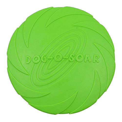 YLCWZD Perros Juguete Perro Juguete para Perros Grandes Trainning Puppy Toy Fetch Flying Disc Suministros para Mascotas Accesorios para Perros Venta Al por Mayor, Verde, 22 Cm