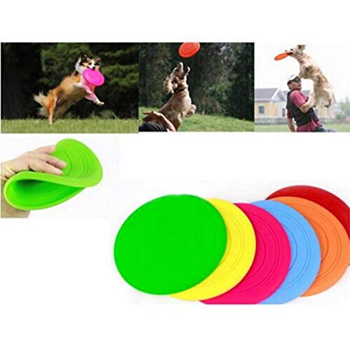 YLCWZD Perros Juguete Perro Juguete para Perros Platillo Volador para Perros Adiestramiento De Mascotas Disco Volador para Perros Super Soft Venta 1Pc, Envía 1Pc Al Azar, 17Cm