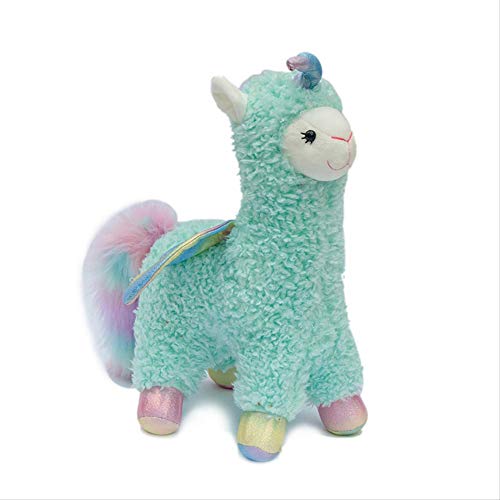 Ylout Precioso Ángel De Alpaca Juguetes De Peluche 30 Cm , Relleno Colorido Ovejas Animales , Juguete Muñeca para Niños Niños Regalo del Bebé