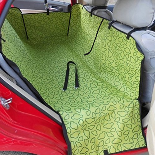 YOUJIA Cubiertas de Coche Hamacas para Perros Manta Funda Coche para Perros Manta Cubre Funda Protectora Asientos para Perros Viajar con Perro Animal Doméstico Verde (130 * 150 * 55cm)