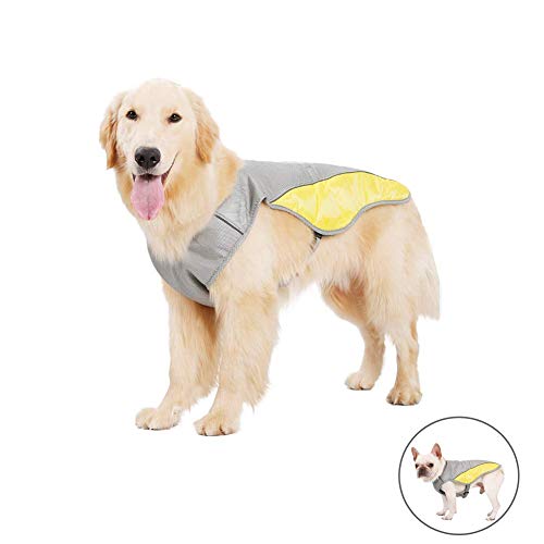 Yuhtech Chaleco de enfriamiento, Chaleco Refrescante Perro Chaleco de Refrigeración para Perros Medianos Perros Grandes (3XL-Chest-88cm-106cm)