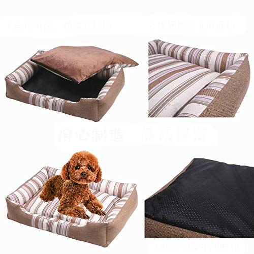 YUIOP Kennel Otoño E Invierno Cama De Perro Extraíble Completa Cuatro Estaciones Universal Nido De Mascotas Estera