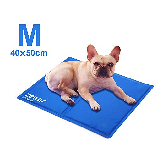 Zellar Alfombrilla de Refrigeración para Animales, Enfriamiento para Camas de Mascotas, No tóxico, Auto, para Perros y Gatos, Medio, 40 x 50 cm