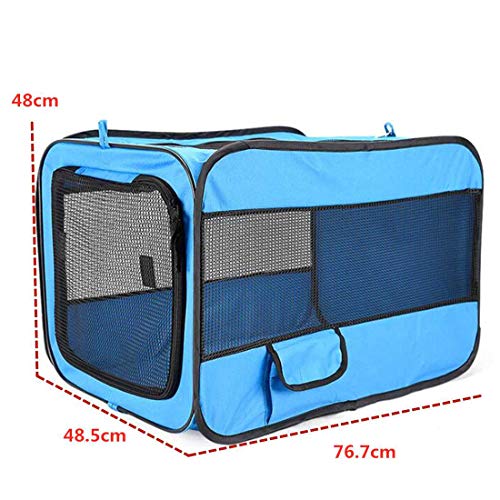 Zhyaj Caseta Perros Exterior, Portátil Plegable Oxford 600D Tienda De Mascotas Carpa para Gato Perro Jaula Cachorro De Parque Operación Fácil Valla Octogonal Casa Perro Grande,A