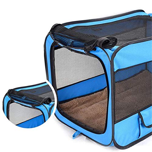 Zhyaj Caseta Perros Exterior, Portátil Plegable Oxford 600D Tienda De Mascotas Carpa para Gato Perro Jaula Cachorro De Parque Operación Fácil Valla Octogonal Casa Perro Grande,A