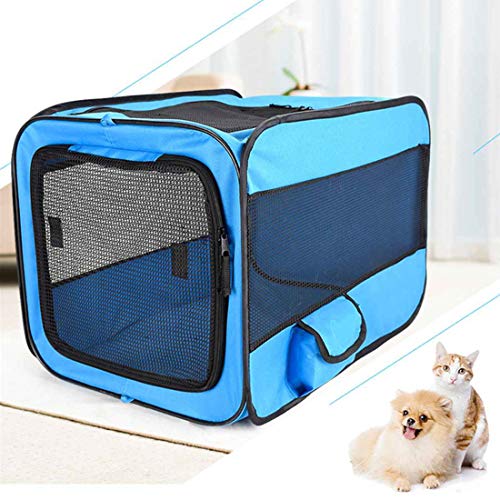 Zhyaj Caseta Perros Exterior, Portátil Plegable Oxford 600D Tienda De Mascotas Carpa para Gato Perro Jaula Cachorro De Parque Operación Fácil Valla Octogonal Casa Perro Grande,A