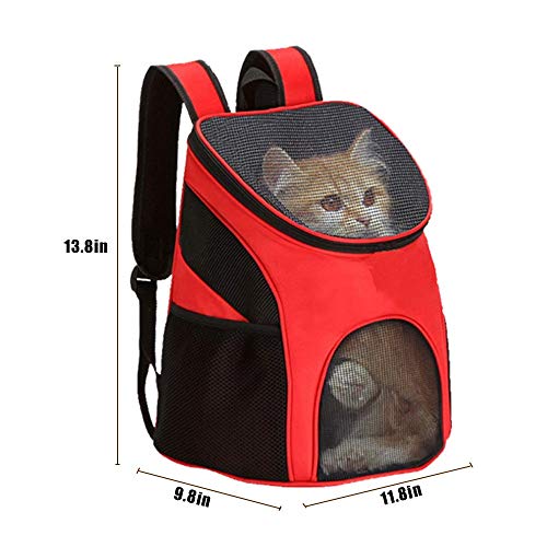 ZLYCZW Mochila para Perros, portátil/Transpirable/Resistente/cómodo Portador para Gatos, Bolsa de Viaje para Cachorros, diseñado para Viajes, Senderismo, Caminatas y Uso al Aire Libre