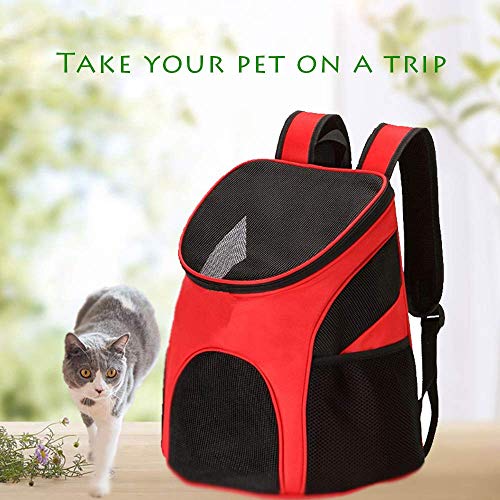 ZLYCZW Mochila para Perros, portátil/Transpirable/Resistente/cómodo Portador para Gatos, Bolsa de Viaje para Cachorros, diseñado para Viajes, Senderismo, Caminatas y Uso al Aire Libre