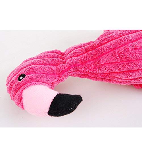 ZT TRADE 1 Pieza de Juguete de Perro Flamenco de Peluche de Juguete Resistente a la mordedura Juguete de Perro de Juguete de succión de olores de Dientes