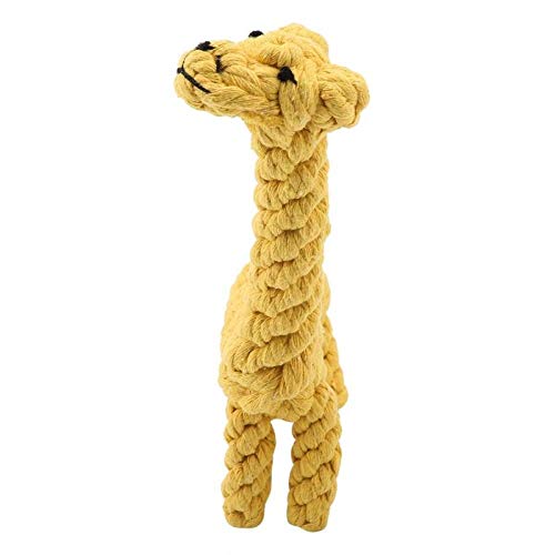 ZXZMONG Animales Juguetes De Peluche,2Pas Cute Dog Chew Toy Diseño De Jirafa Resistente A La Mordedura De Cuerda De Algodón Pet Plush Sound Squeak Pets Supplies Dog Chew Toy