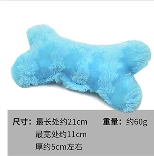 ZXZMONG Animales Juguetes De Peluche,Juguetes para Perros para Perros Pequeños Bone Soft Plush Fabric Chew Interactive Pet Play Toys para Puppy Random Color-C_20 * 10Cm