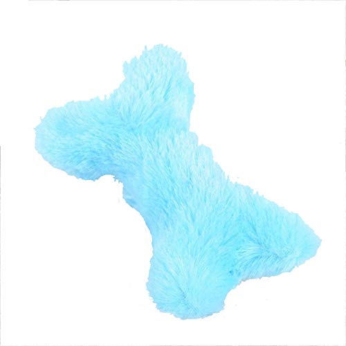 ZXZMONG Animales Juguetes De Peluche,Juguetes para Perros para Perros Pequeños Bone Soft Plush Fabric Chew Interactive Pet Play Toys para Puppy Random Color-C_20 * 10Cm