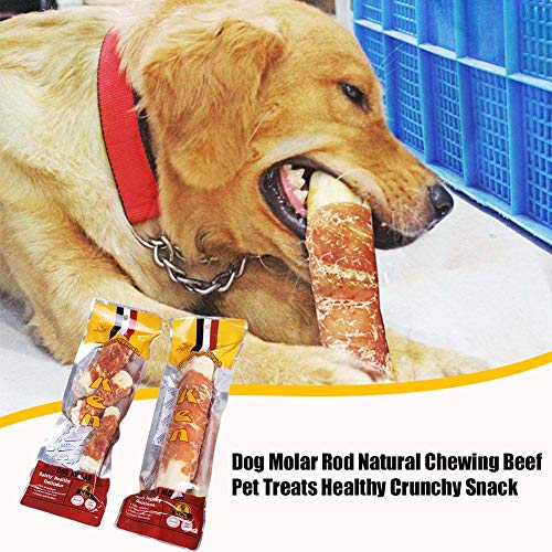 ZY123 Perro Molar Rod Moler la dentición Sabor Puro de Carne de Vaca Varillas masticables Trata de Mascotas Saludable crujiente Carnívoro Merienda para Perros pequeños