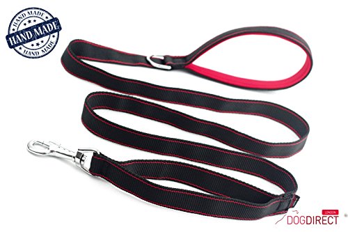 1.5 M una Laisse Long de 150 cm/59 in una Laisse tres Forte para los perros con una mango Flexible, un llenado Interieur de neoprene acolchado tres Agreable tacto, alta calidad hecho a mano Authentique de dogdirect London