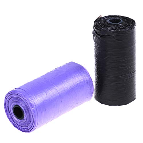 20 bolsas de basura de plástico biodegradables para recoger mascotas, bolsas de basura gruesas y prácticas para limpiar basura pequeñas al por mayor | Bolsas de basura, 20rolls, Negro