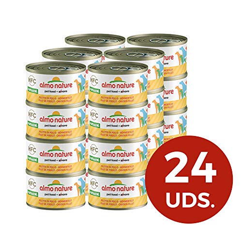 almo nature Dog HFC Natural Filete de Pollo - Paquete de 24 x 95 gr - Total: 2280 gr