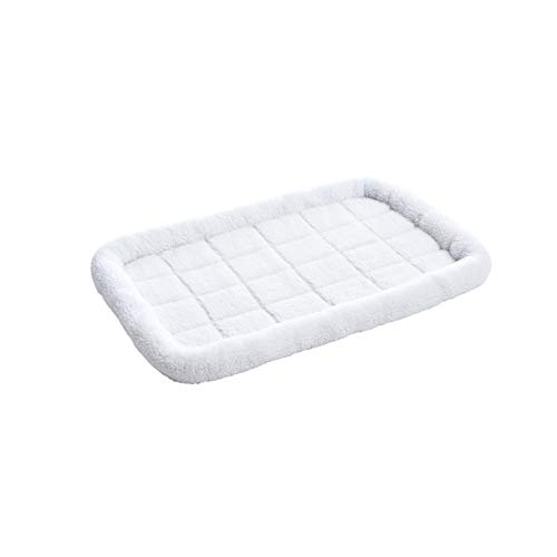 AmazonBasics - Cama acolchada con rebordes para mascotas: 89 x 56 cm