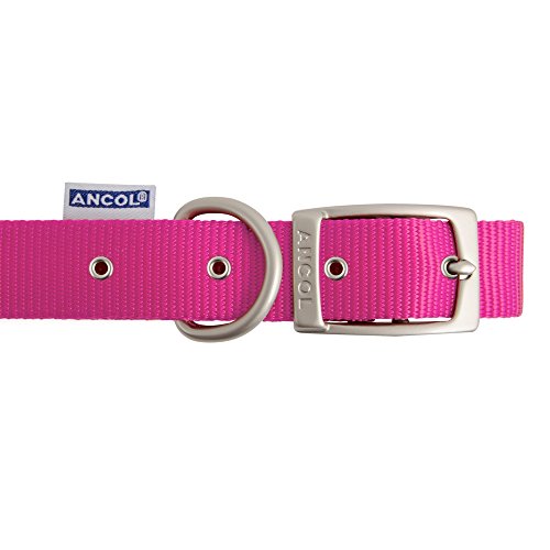 Ancol Patrimonio Nylon Collar de Perro, Mediano, Rojo