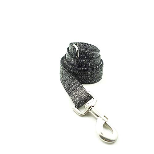 AOMEO Arnés con Correa para Collar De Perro Mascota - Negro Geeignet für Kleine, mittlere Oder große Hunde Benutzerdefinierte Größe