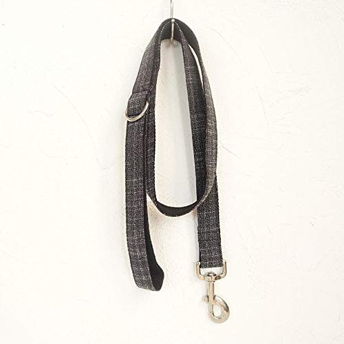 AOMEO Arnés con Correa para Collar De Perro Mascota - Negro Geeignet für Kleine, mittlere Oder große Hunde Benutzerdefinierte Größe