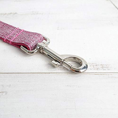 AOMEO Conjunto De Lazo De Correa para Collar De Perro Mascota - Rosa Geeignet für Kleine, mittlere Oder große Hunde Benutzerdefinierte Größe