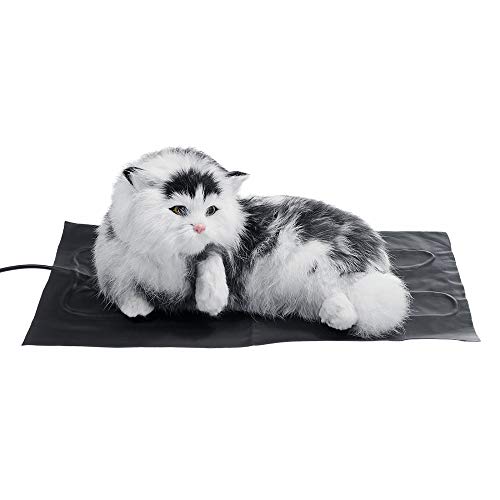 AUEDC Almohadilla calefactora para Mascotas, Almohadilla calefactora eléctrica para Perros y Gatos Alfombrilla calefactora Ajustable Carga USB Suave y Acogedor para Cachorros Gatitos