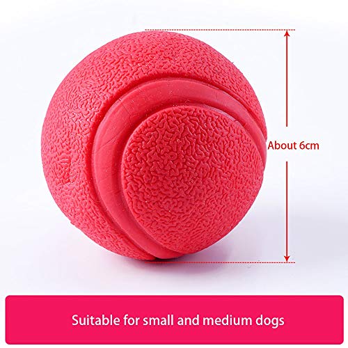 BASMPP Bolas de Caucho sólido Pelota saltarina Resistente Indestructible Perro Entrenamiento Bola Mascota Juguete para Mascotas Perros Masticar Jugar Traning Ejercicio IQ Tratar Bola