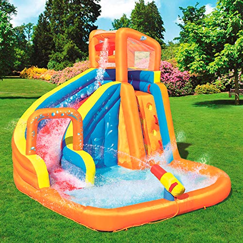 Bestway 53301 - Castillo Hinchable Acuático Turbo Splash Water Zone Mega Parque 365x320x270 cm