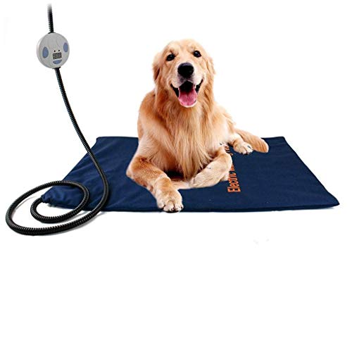 BHDYHM Mascota del cojín de calefacción, eléctrico Placa Térmica for perros y gatos Mat Calentamiento cubierta con apagado automático almohadilla perros mascota gato calefacción rellena cachorro grand