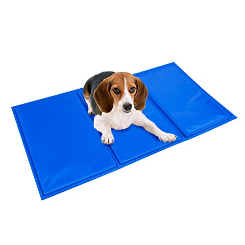 BIGWING Style-Manta Refrigerante para Mascota Perro Gato Humano Alfombrilla Refrescante Impermeable Plegable Anti-Suciedad Multi-Uso 21,70 x 39,10 Pulgada