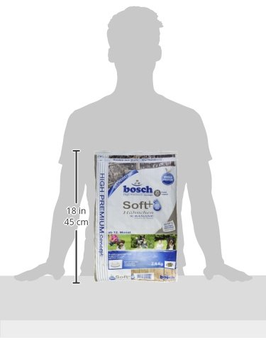 bosch HPC SOFT adult | Pollo y Plátano | Comida semihúmeda (18 % humedad residual)  para perros adultos de todas las razas | Sin Cereales | 2,5 kg