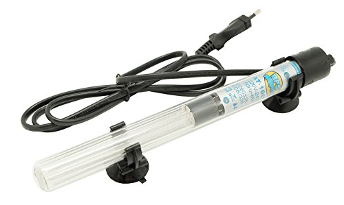 BPS (R) Calentador Sumergible para Pecera Calefacción de Varilla para Acuario Glass Tanque de Pescados con Ventosa 150W - 26.5 cm  BPS-6053