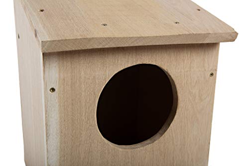 Caja para pájaros de Nido a Nido | Casa de pájaros | Caja de nido para pájaros de madera de roble | Casa para pájaros para jardín | nido de pájaros, calidad premium