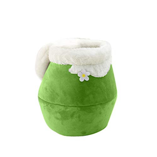 Cama Gato y Perros, Redonda Suave Donut Plegable de Felpa, Lata de Miel, Invierno Cálido Bolsa de Dormir, Extra Suave Cómodo Lindo, Lavable de La Cama para Mascotas Pequeños Medianos, 40-62cm