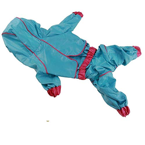 Chubasqueros Para Perros Al Aire Libre Cachorro De Perro Impermeable Con Capucha Cuatro Pies Chaqueta Informal Impermeable Cortavientos Ropa De Lluvia Ropa Para Perros Pequeños Y Medianos-Green