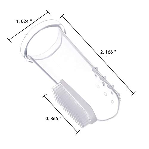 Coriver 18 pcs Pet Finger Cepillo de dientes, Limpiador de dientes de silicona para dientes Limpieza dental Cuidado dental para perros Gatos