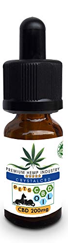 Crystalcbd Aceite cbd para Perros y Gatos domésticos 200 mg/30ml