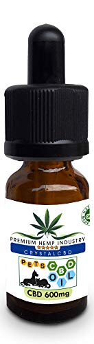 Crystalcbd Aceite cbd para Perros y Gatos domésticos 600 mg/30ml