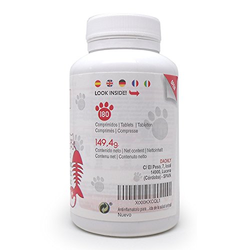 DAONLY Antiinflamatorio para perros sabor a pollo, alternativa natural a medicamentos para perros, cuidado de las articulaciones como los condroprotectores para perros, colageno articulaciones natural