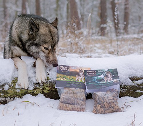 Dehner Wild Nature - Comida para Perros, Cubitos de pulmón de Ciervo, sin aditivos, 200 g