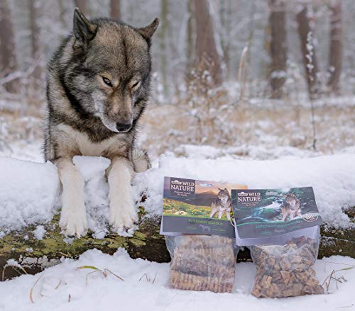 Dehner Wild Nature - Comida para Perros, Cubitos de pulmón de Ciervo, sin aditivos, 200 g