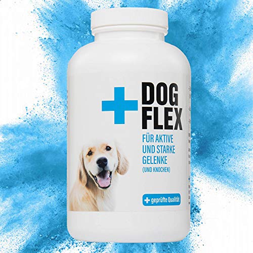 dogflex Suplemento nutricional articulaciones para perros, color verde lipp caracola polvo perro, protección contra artrosis | Glucosamina, Chon droitin, MSM, harpagófito hochdosiert, 150 pastillas