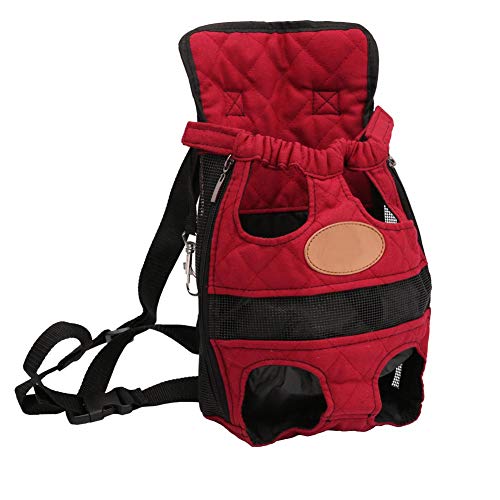 Ducomi Dupet - Bolsa Frontal para Transportar Perros – Mochila riñonera Suave y Ligera para Perros, Gatos y Cachorros – Adecuado para Paseos y Viajes – Cómodo para Animales domésticos