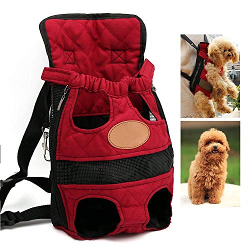 Ducomi Dupet - Bolsa Frontal para Transportar Perros – Mochila riñonera Suave y Ligera para Perros, Gatos y Cachorros – Adecuado para Paseos y Viajes – Cómodo para Animales domésticos